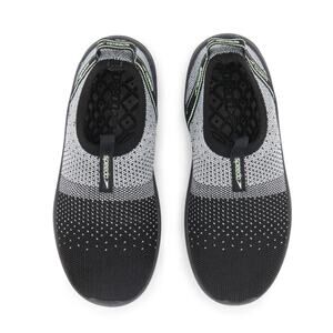 Speedo Surfknit Pro Water Shoes, Black Gray, Knit Mesh, Slip-On Aqua Sneakers